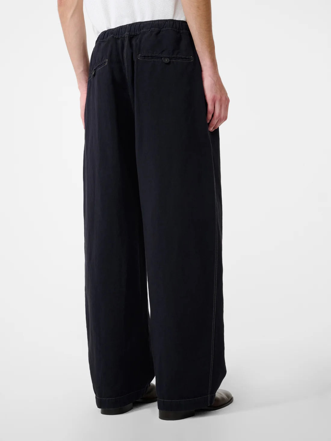 Sonny Drawstring Pant - Black Grape