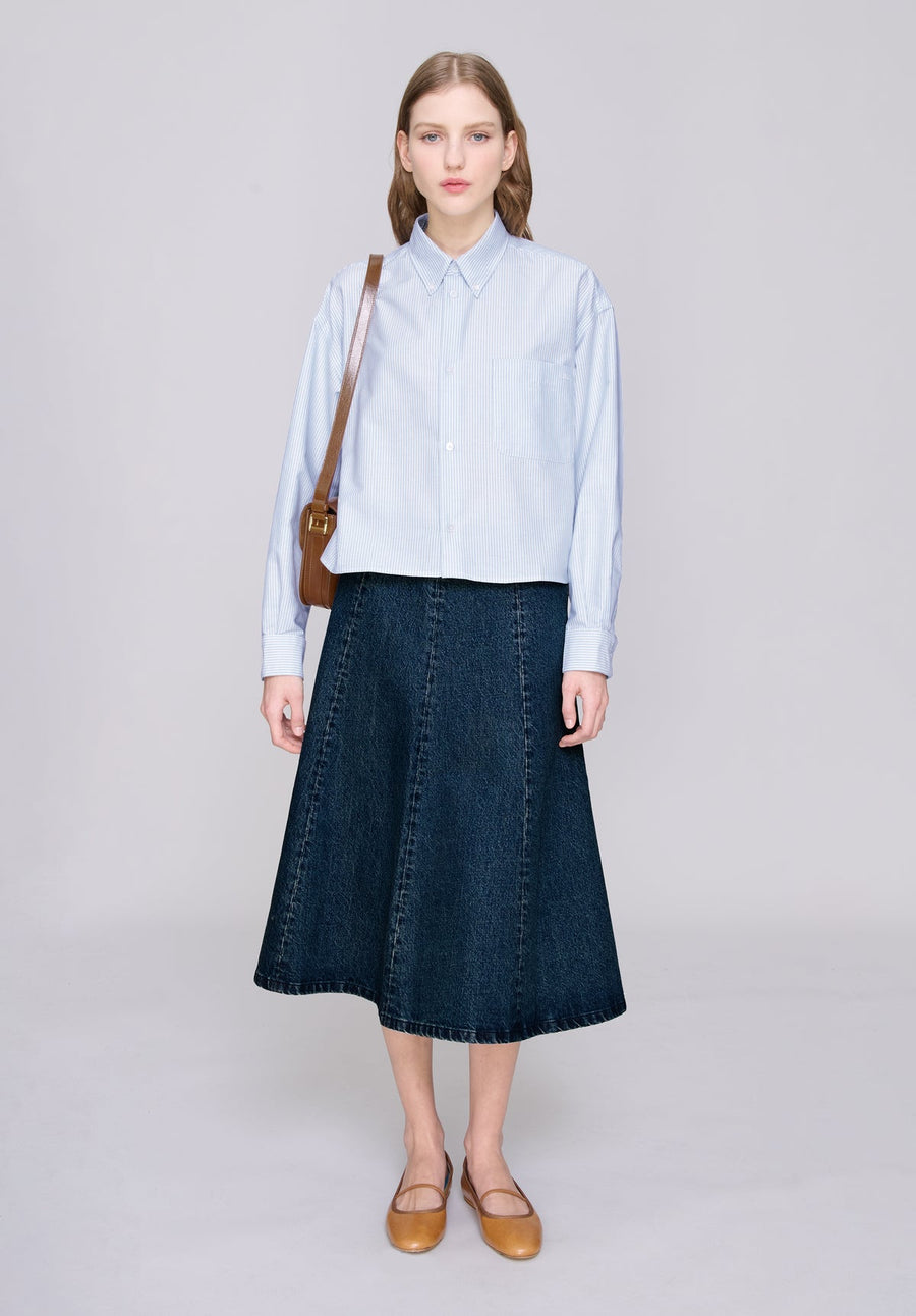 Sophia Button Down Shirt Blue