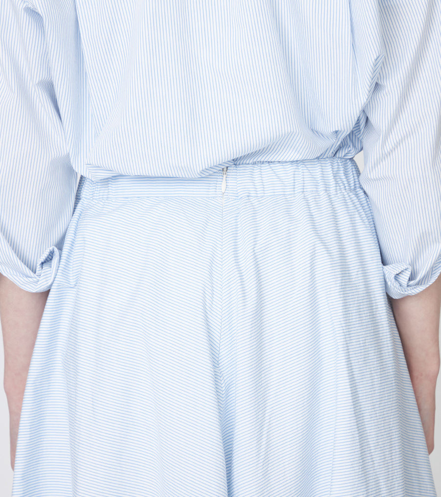 Stripe Circular Skirt Sax