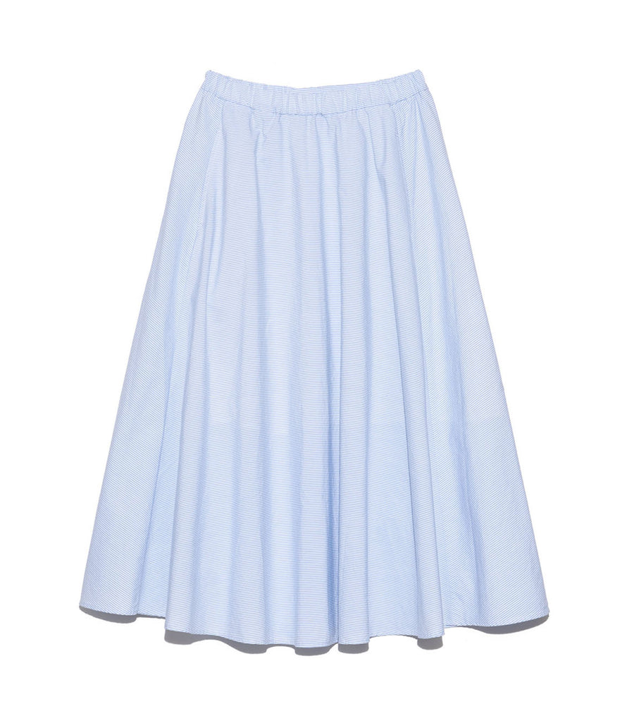 Stripe Circular Skirt Sax