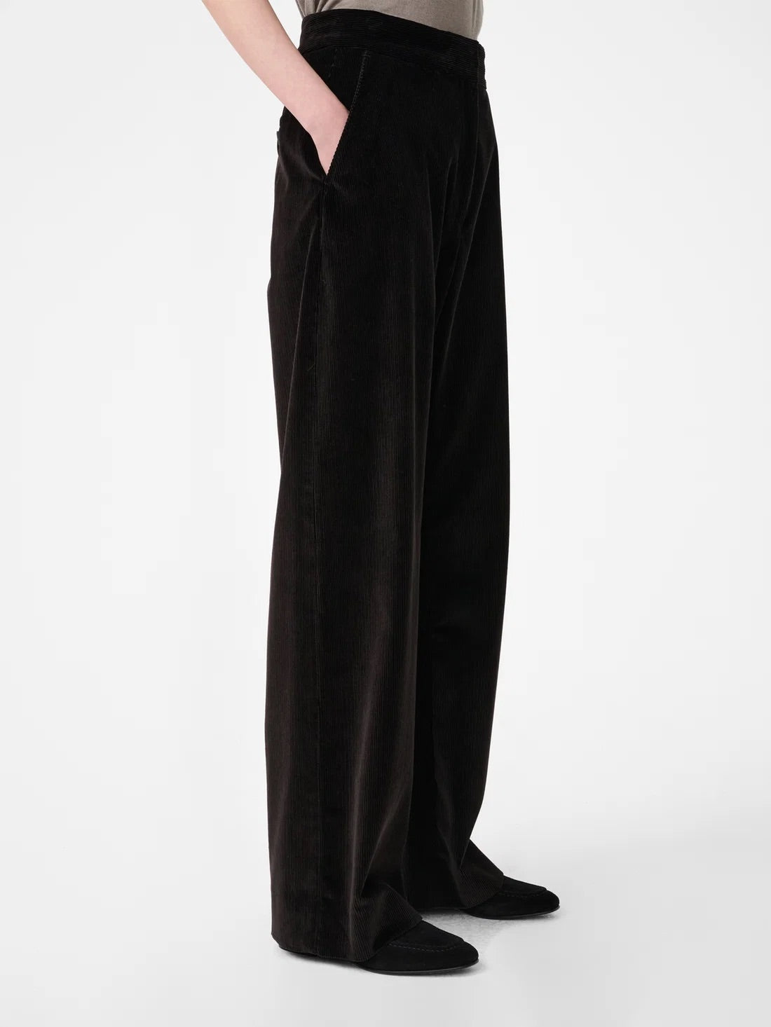 Grange Corduroy Wide Leg Pant - Espresso