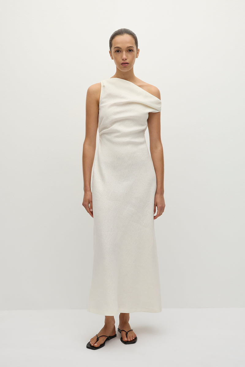 Suis Midi Dress White