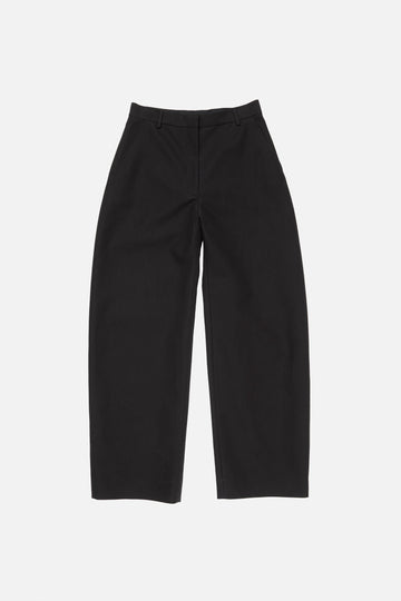 Tailored Satin Trousers Black