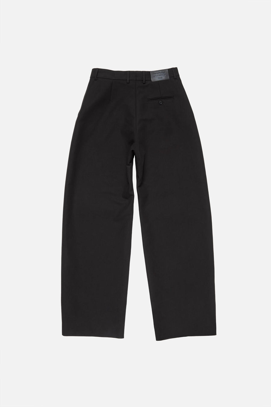 Tailored Satin Trousers Black