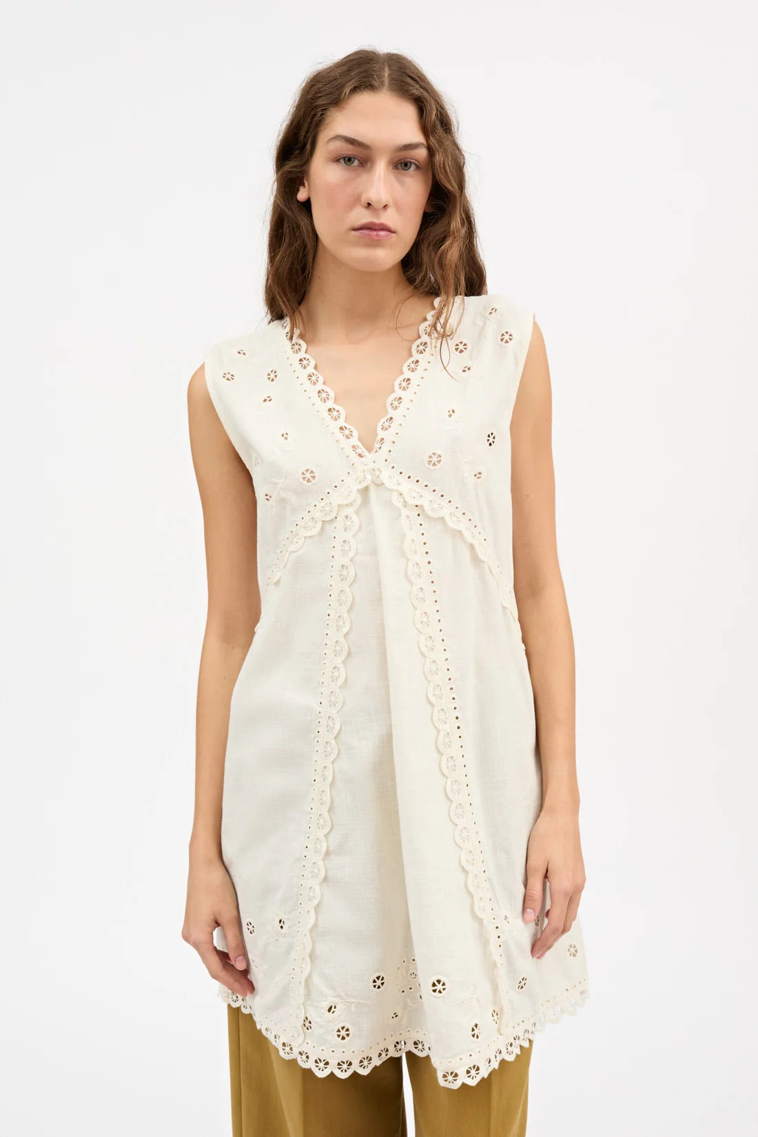 Talia Dress - Antique White