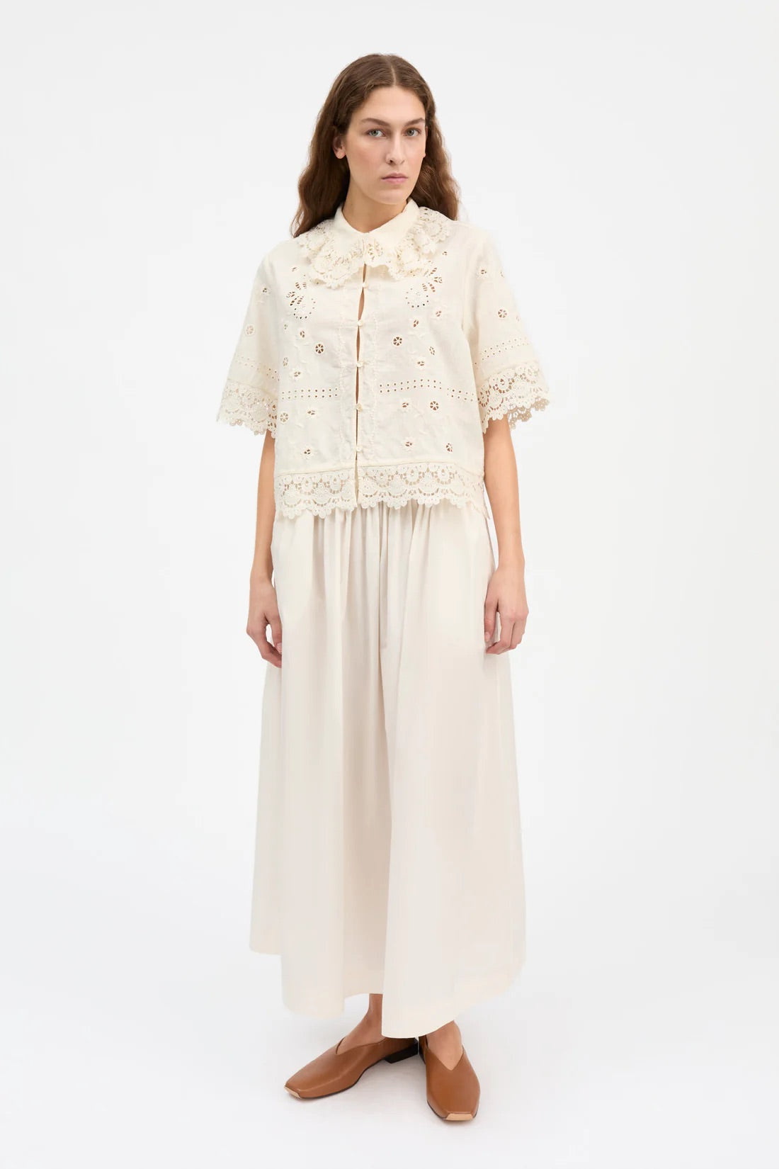 Talia Shirt - Antique White
