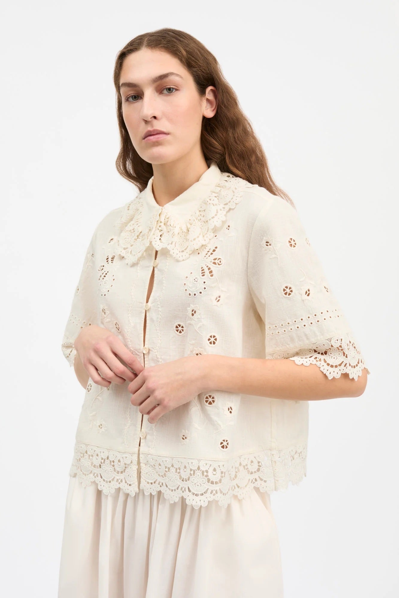 Talia Shirt - Antique White