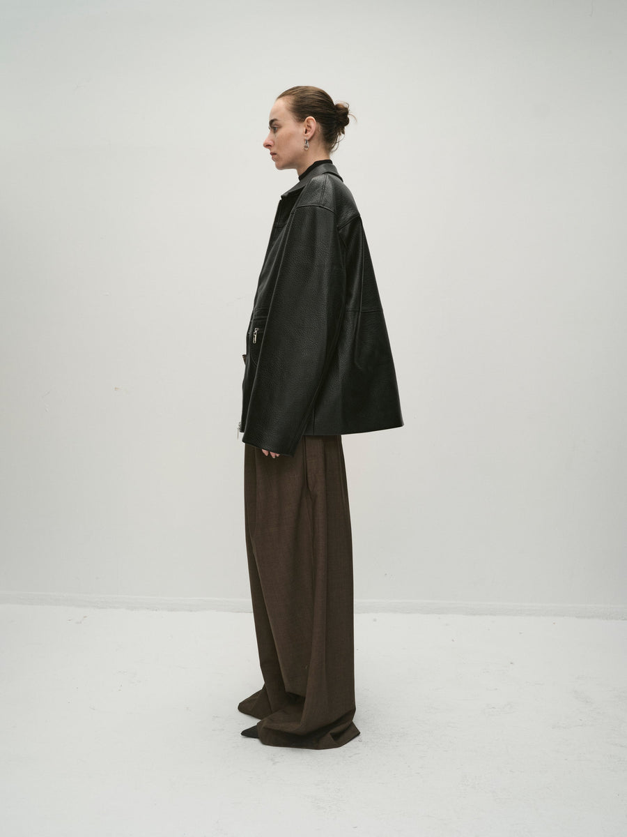 Tatiana Gathered Trousers Brown