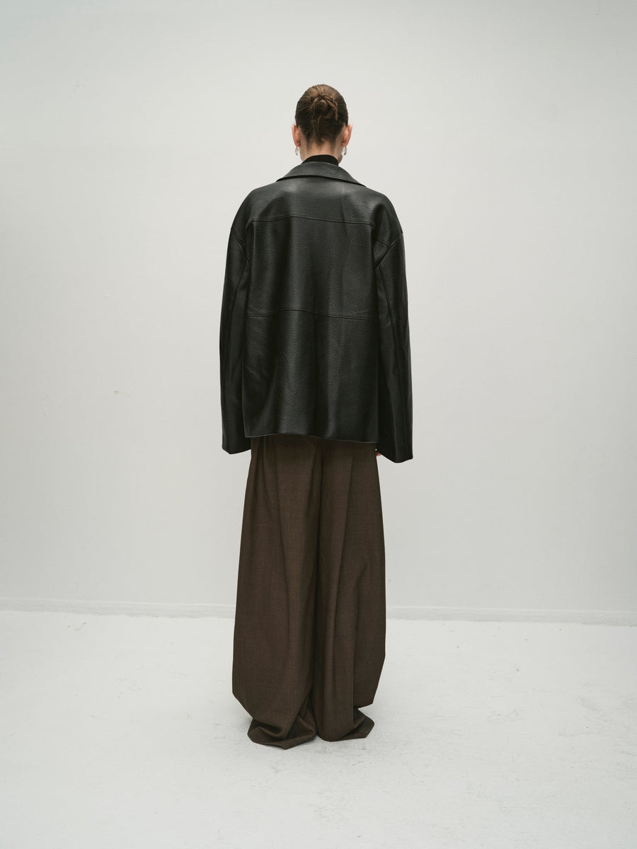 Tatiana Gathered Trousers Brown