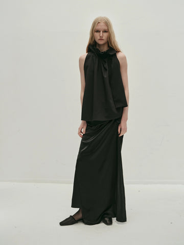 Tatiana Gathered Tank Black
