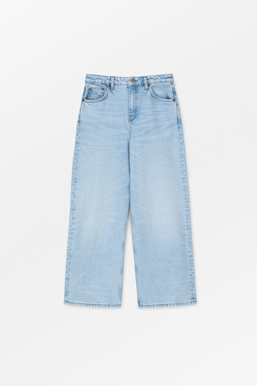 Taylor Cropped Jeans Worn Light Blue
