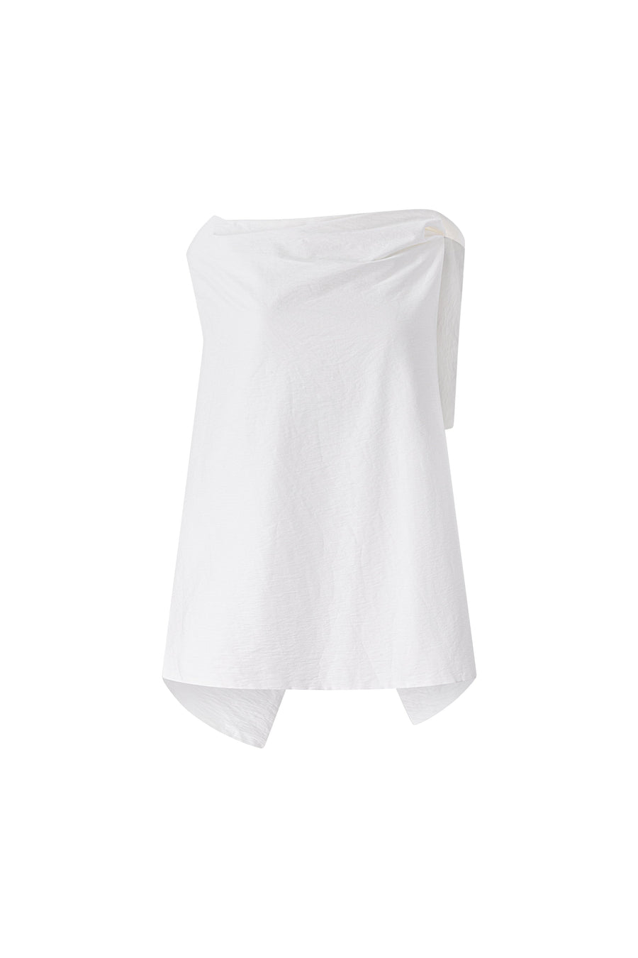 Tully Open Back Top White