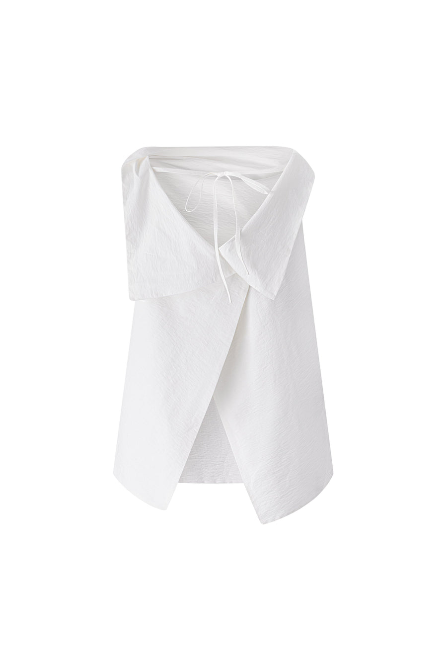 Tully Open Back Top White