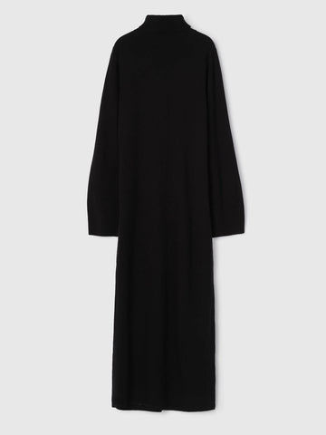 Turtleneck Toulon Maxi Dress Jet Black