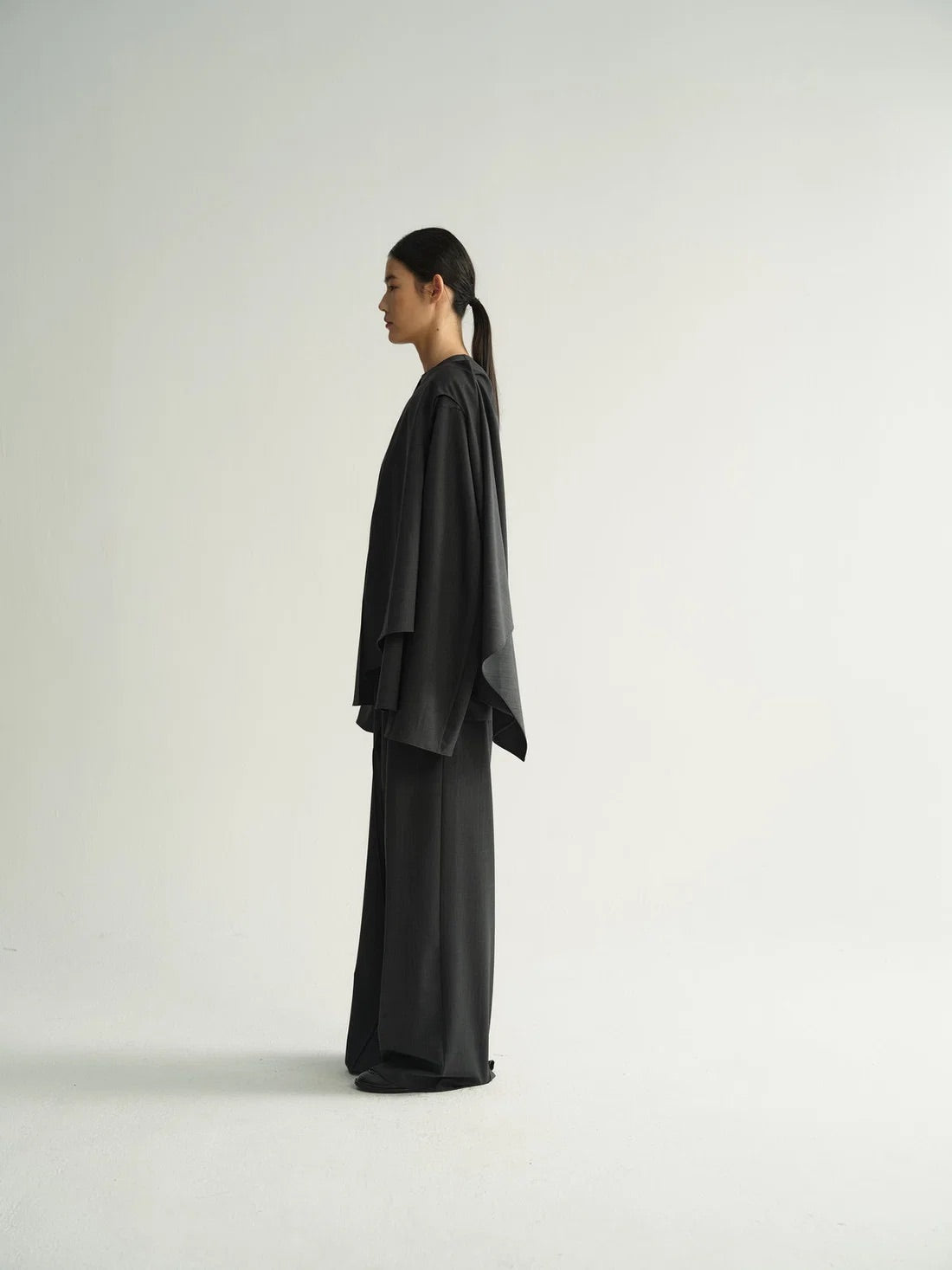 Astra Cape Shirt - Dark Grey