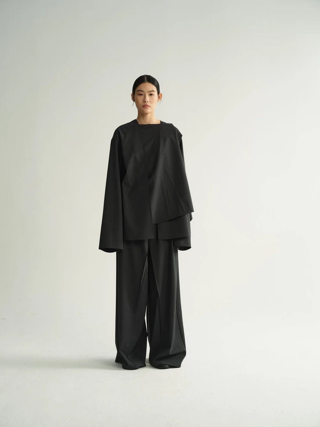Astra Cape Shirt - Dark Grey