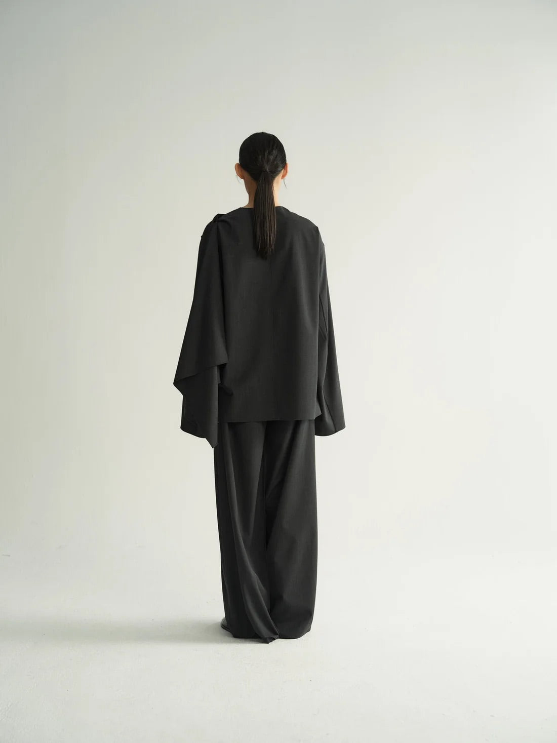Astra Cape Shirt - Dark Grey
