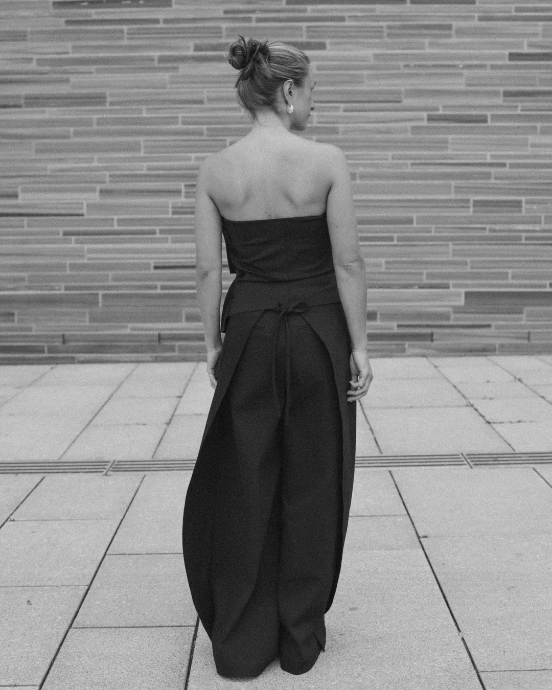Astra Fold Trousers - Black