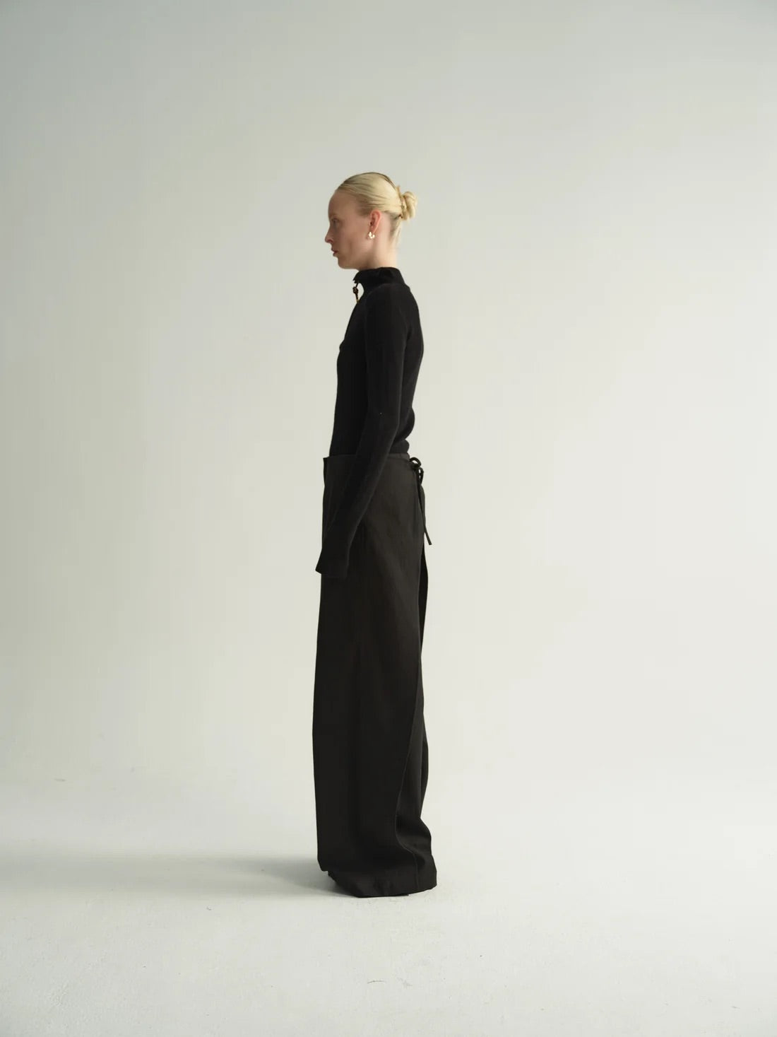 Astra Fold Trousers - Black