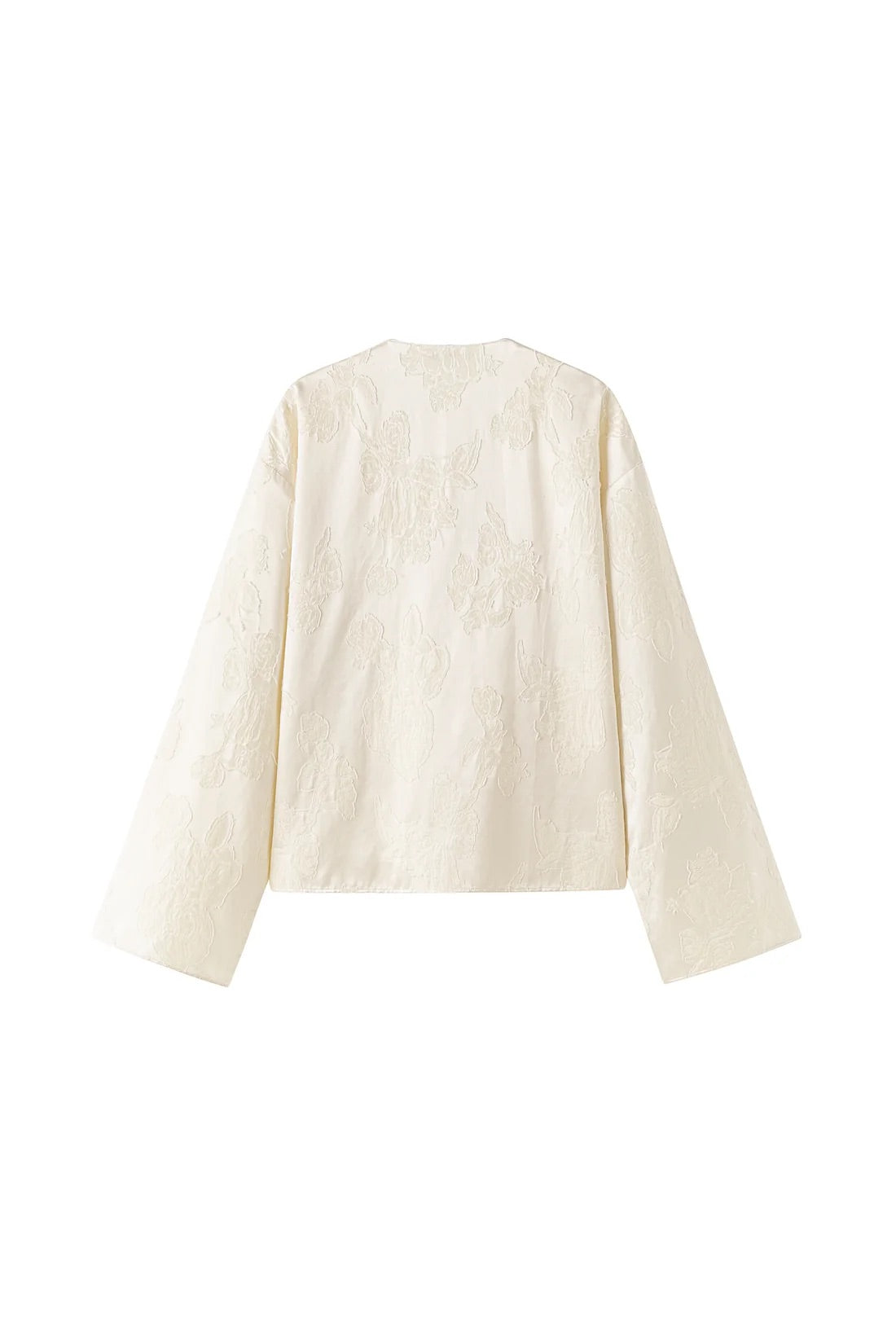 Cleo Jaquard Blouse - Ivory