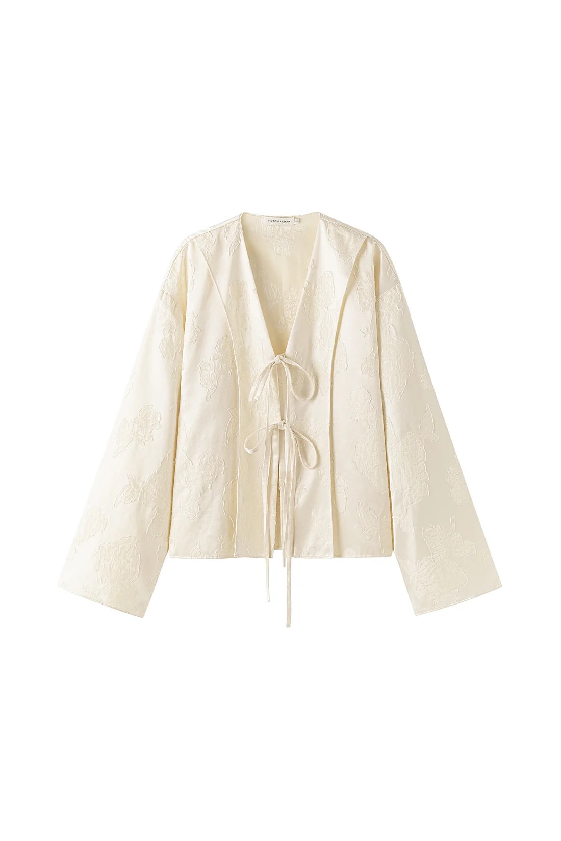 Cleo Jaquard Blouse - Ivory