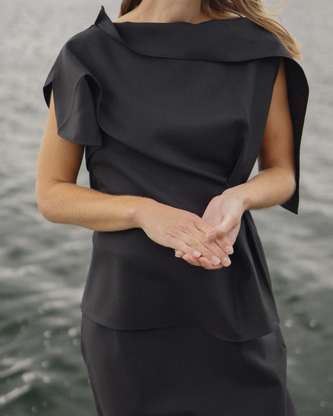 Esme Asymmetric Top - Black
