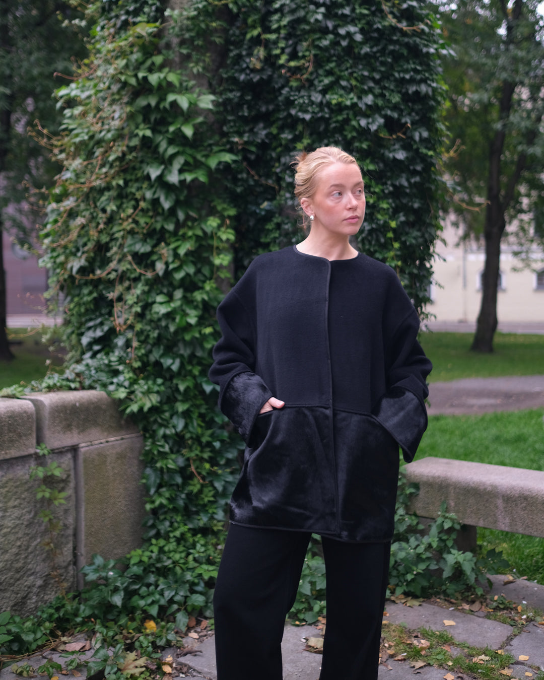Esme Pony Coat - Black