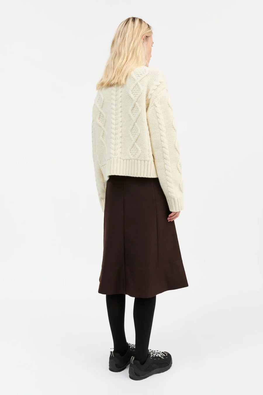White Sun O-Neck Jumper Ecru