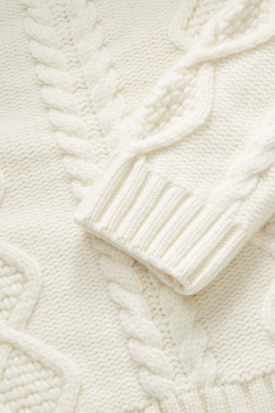 White Sun O-Neck Jumper Ecru