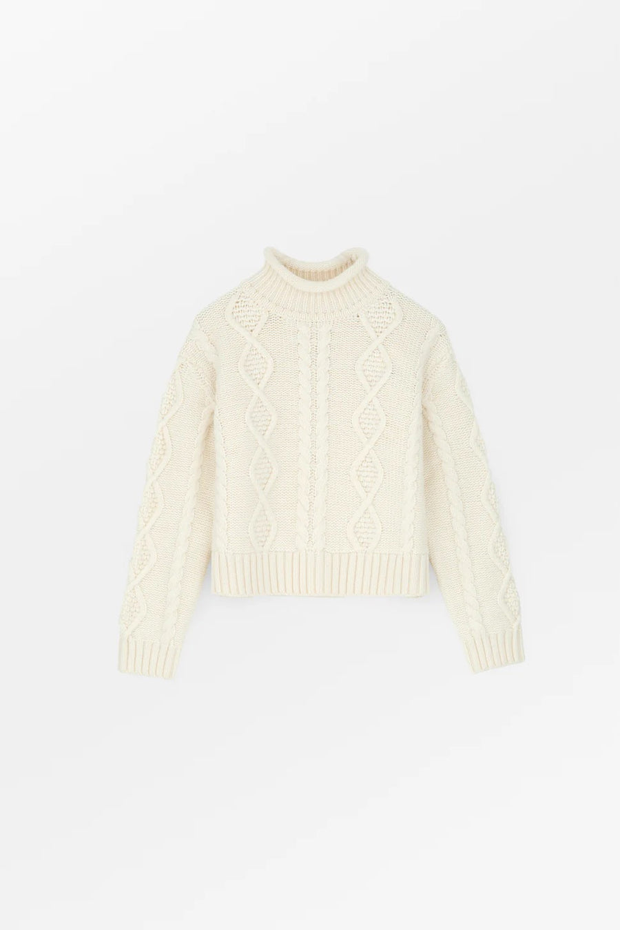 White Sun O-Neck Jumper Ecru