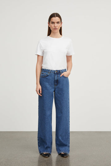 Willow Wide Jeans Mid Blue