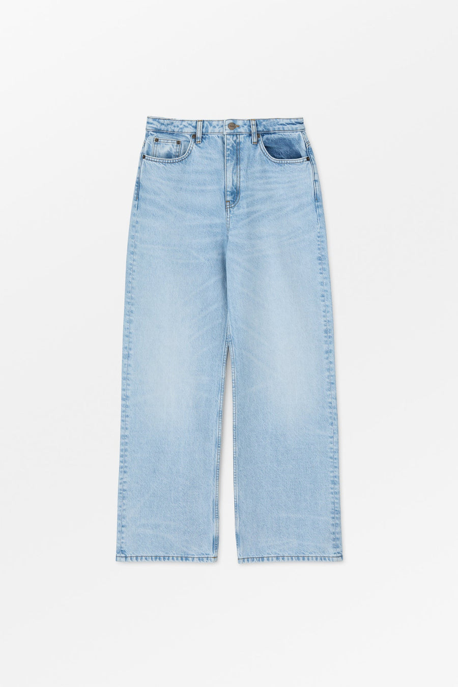 Willow Wide Jeans Worn Light Blue
