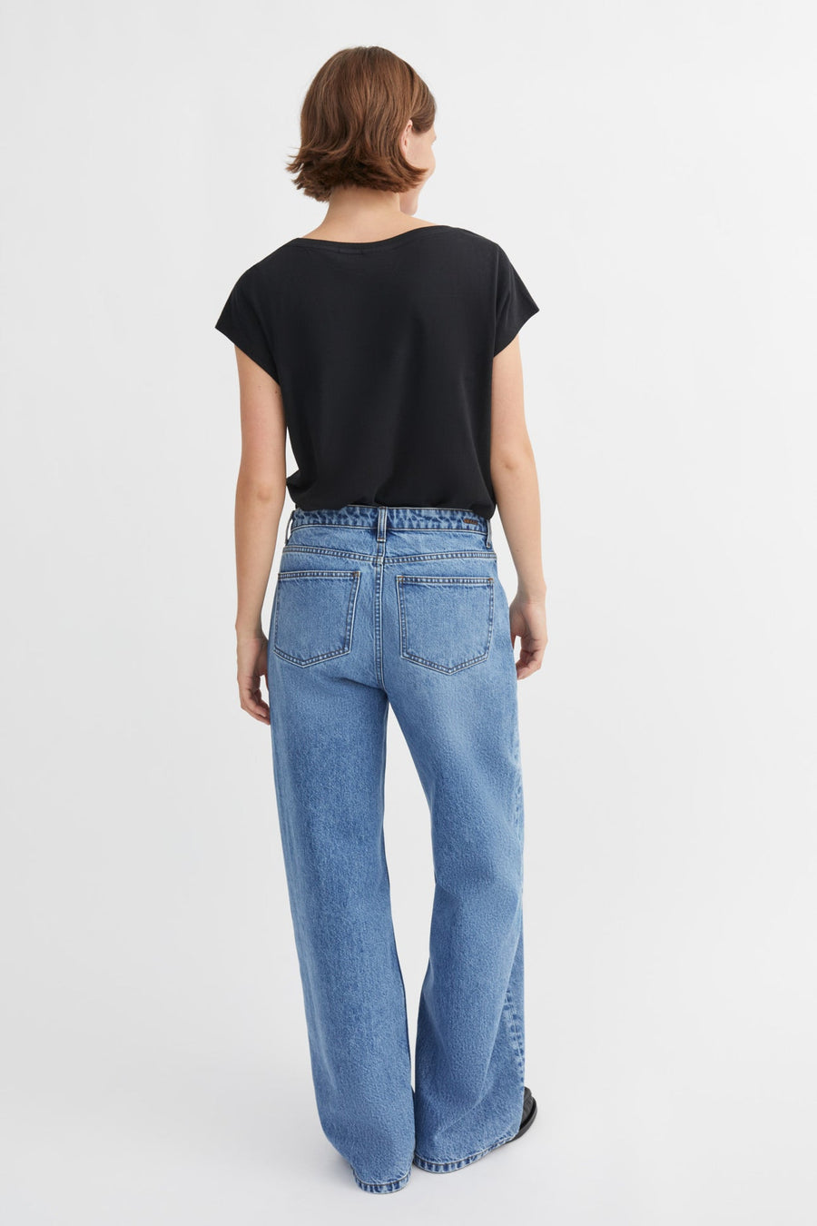 Willow Wide Jeans Worn Mid Blue
