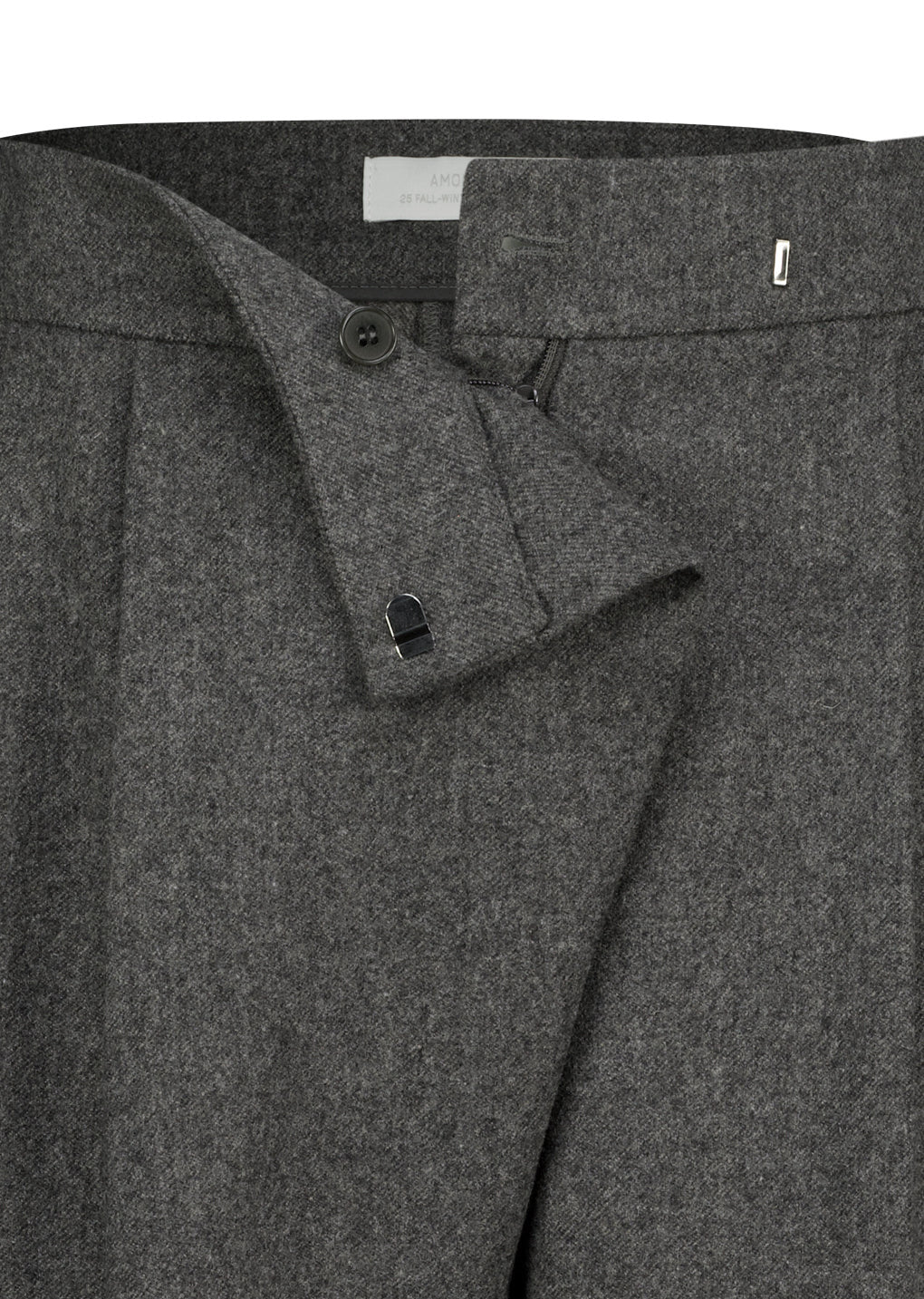 Wool Wrap Pants Charcoal