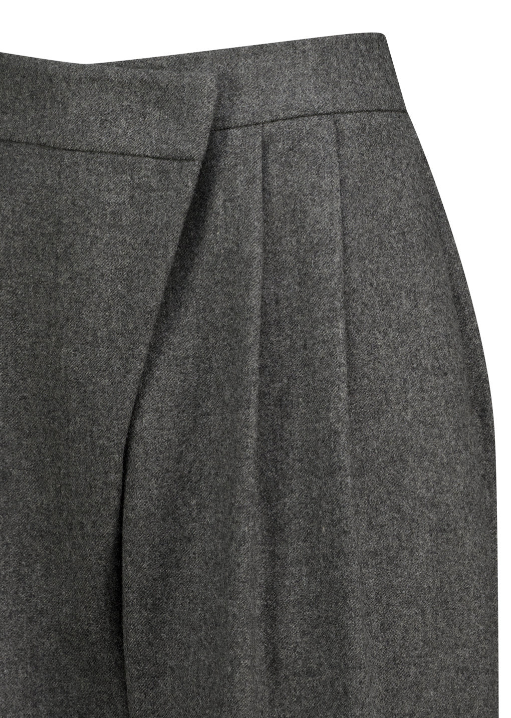 Wool Wrap Pants Charcoal