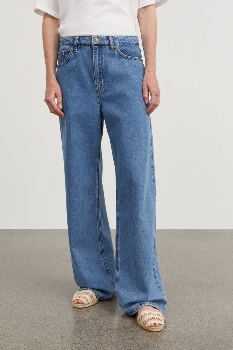 Willow Wide Jeans Washed Blue