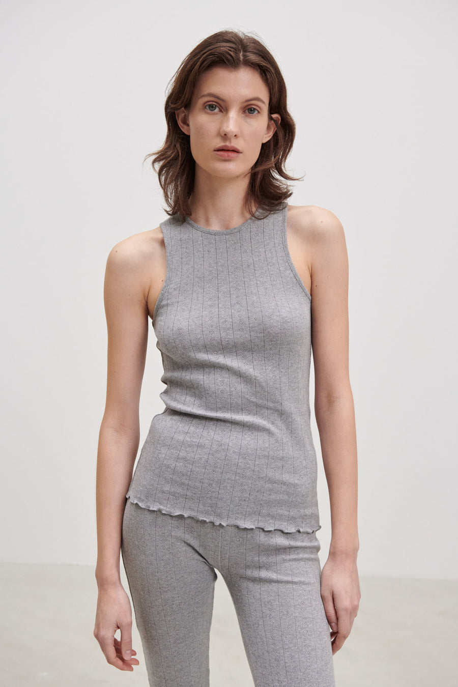 Edie Tank Top Grey Melange