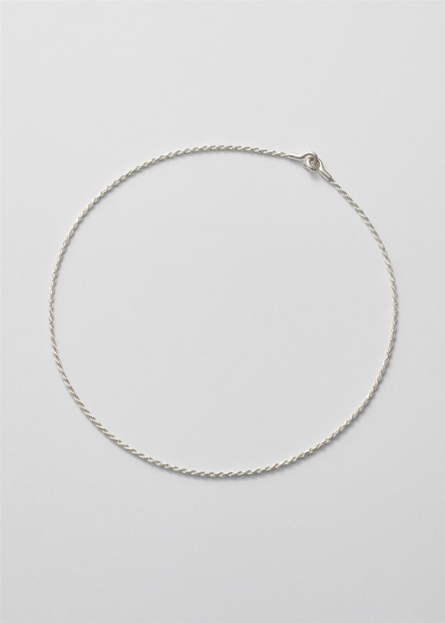 Rope Necklace Short Silver