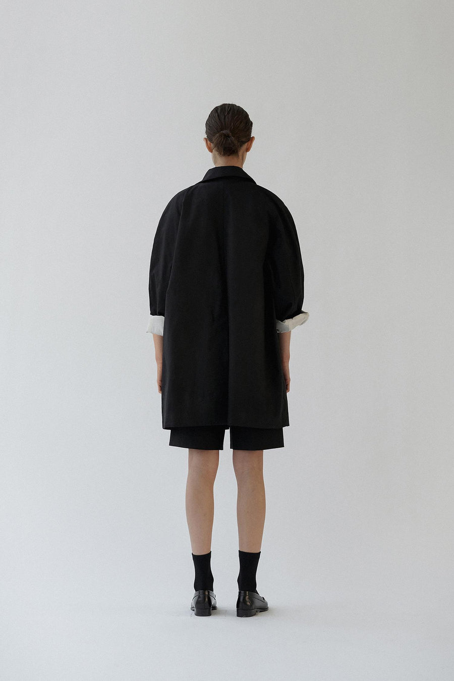 Volume Waxed Cotton Trench