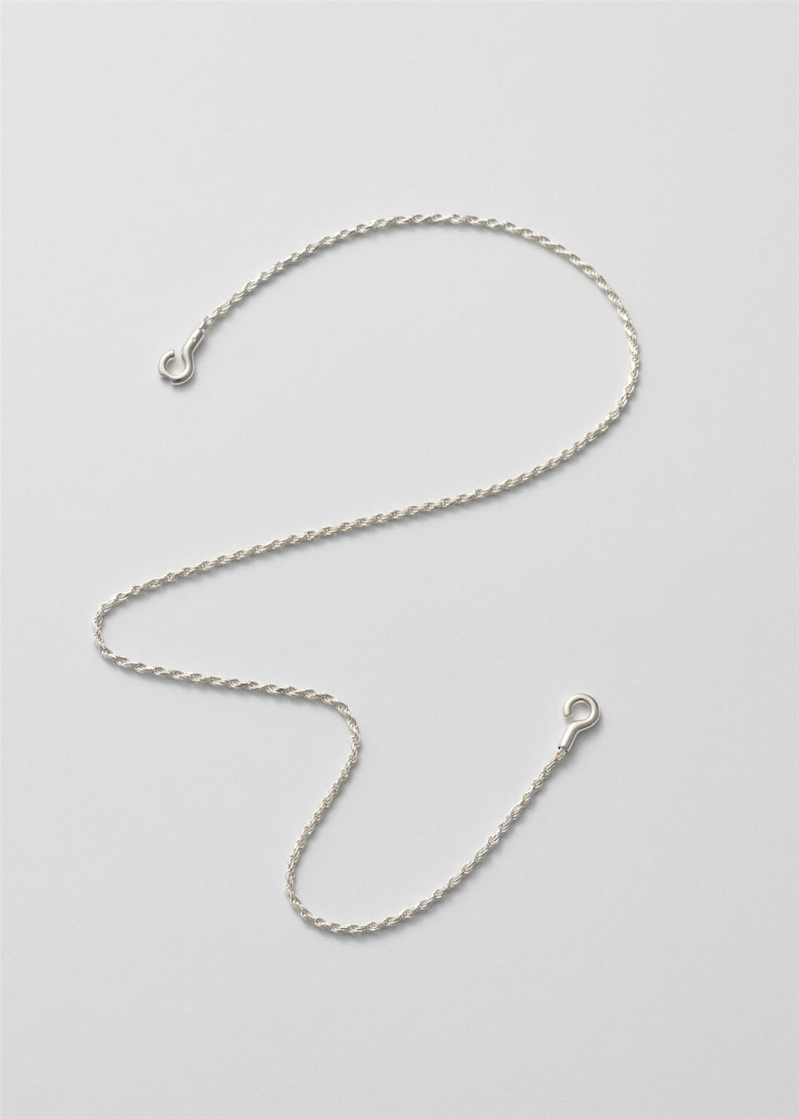 Rope Necklace Short Silver