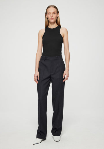 Straight Leg Tailored Trousers